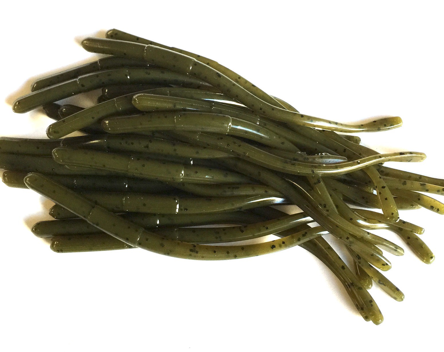 Gary Yamamoto 4" Kut Tail Worm - Green Pumpkin, 20 Pack, Soft Plastic Fishing Bait - View #11